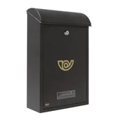 Skrzynki na listy - Agas Skrzynka na listy stalowa czarna matowa 40 × 25 × 10 mm - miniaturka - grafika 1