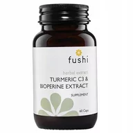Serce i układ krążenia - FUSHI Fushi Turmeric C3 & Bioperine Extract x 60 kaps - miniaturka - grafika 1