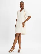 Sukienki - Vila Sukienka damska - VISaki Kobiety beżowy jednolity, 34 - miniaturka - grafika 1