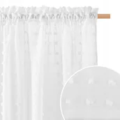 Firany - Firana do salonu 200x250 Firana na taśmie biała C - miniaturka - grafika 1