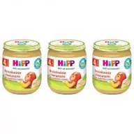 Desery dla dzieci - Hipp Brzoskwinie z bananami po 4. miesiącu zestaw 3 x 125 g Bio - miniaturka - grafika 1