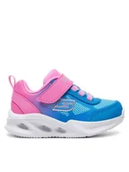 Buty dla dziewczynek - Skechers Sneakersy 303714N/HPBL Niebieski - miniaturka - grafika 1