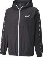 Kurtki męskie - Kurtka męska Puma ESS+TAPE Windbreaker czarna r. L - miniaturka - grafika 1