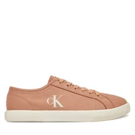 Trampki damskie - Tenisówki Calvin Klein Jeans Ess Vulc Low Cv Mg Wn YW0YW01762 Koralowy - miniaturka - grafika 1