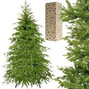 Choinki - Sztuczna choinka 220 cm świerk naturalny PE drzewko świąteczne - miniaturka - grafika 1