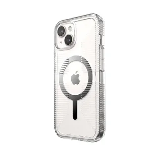 Speck Gemshell Grip + MagSafe - Etui do iPhone 15 (Clear / Chrome Finish) - Etui i futerały do telefonów - miniaturka - grafika 2