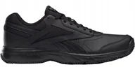 Buty sportowe męskie - Buty męskie sportowe Reebok Work N Cushion 4.0 100001162 skórzane czarne 44 - miniaturka - grafika 1