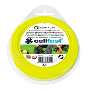 cellfast Żyłka tnąca Okrągła 3.0 mm x 15 m - Akcesoria do kos i kosiarek - miniaturka - grafika 2