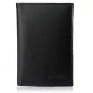 Etui na dokumenty i karty - Skórzane etui z systemem RFID czarne - miniaturka - grafika 1