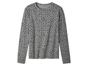 esmara® Koszulka damska z biobawełną z długim rękawem (Czarny/ szary, L(44/46)) - Bluzki damskie esmara® Koszulka damska z biobawełną z długim rękawem (Czarny/ szary, L(44/46)) - Bluzki damskie - miniaturka - grafika 1