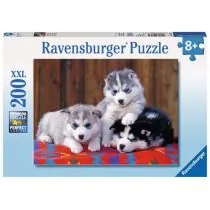 Ravensburger Puzzle XXL 200 elementów. Szczenięta Husk - Puzzle - miniaturka - grafika 1