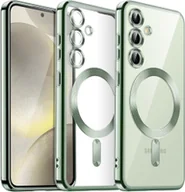 Etui i futerały do telefonów - Etui Supero do Samsung Galaxy A36 5G Magsafe, przezroczysto-zielone - miniaturka - grafika 1