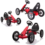 Jeździki dla dzieci - COIL Gokart Race na pedały dla dzieci czerwony. pompowane koła - miniaturka - grafika 1
