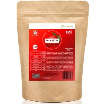 Galaretka Bez Cukru 210g Niskokaloryczna Truskawka Sansei 30 Porcji