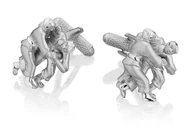 Spinki do mankietów i krawatów - Spinki do mankietów Judo KC-700 Onyx Art London - miniaturka - grafika 1
