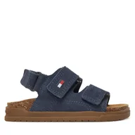Buty dla chłopców - Sandały Tommy Hilfiger T3X2-34394-1899806 S Granatowy - miniaturka - grafika 1
