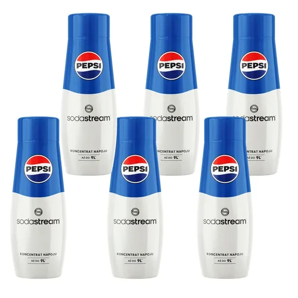 6x Syrop Pepsi SodaStream Koncentrat Cola do Wody do Saturatora 440 ml