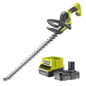 Nożyce do żywopłotu - Nożyce do żywopłotu RYOBI RY18HT55A-0 akumulatorowe + Akumulator RYOBI ONE+ RC18120-120 2Ah 18V + ładowarka - miniaturka - grafika 1