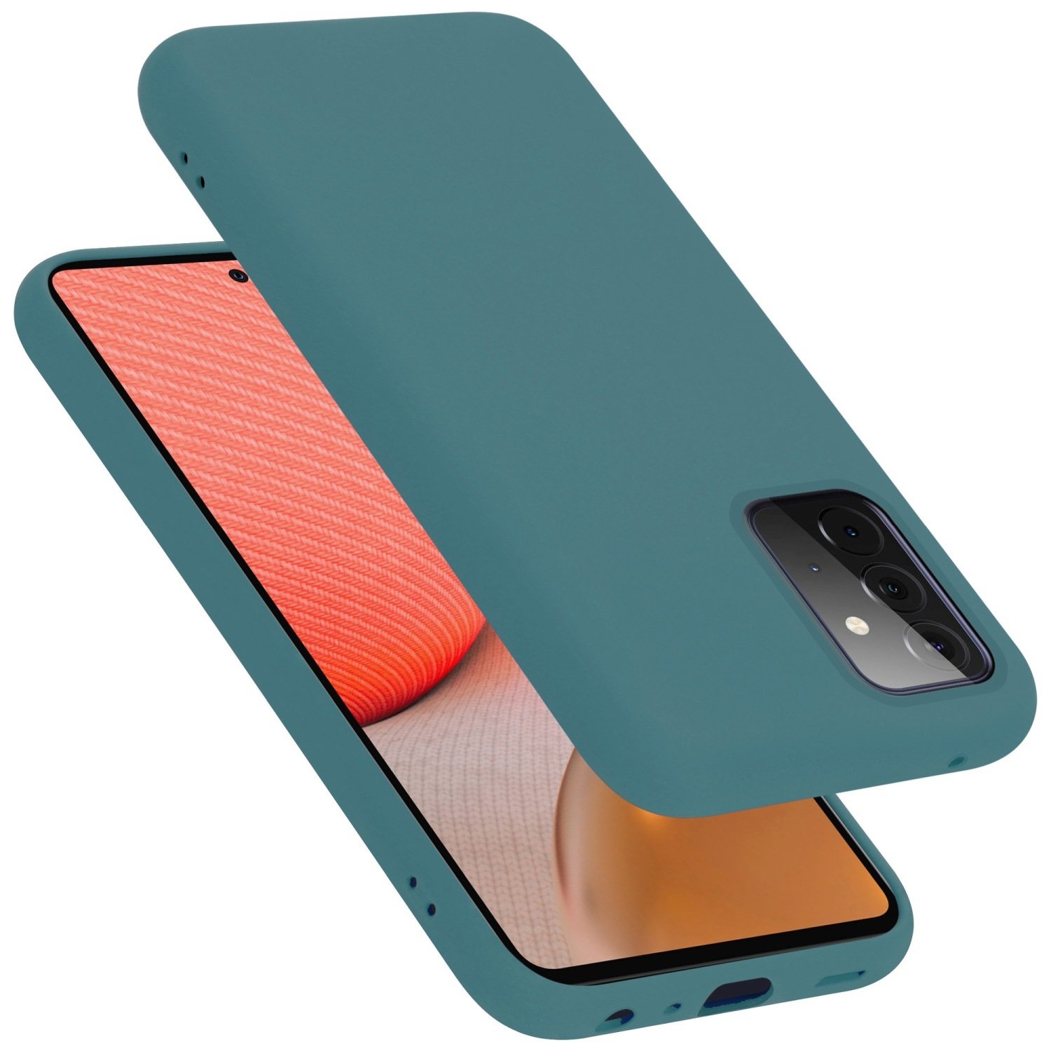Etui ochronne Cadorabo do Samsung Galaxy A72 4G / 5G w kolorze zielonym Etui na telefon komórkowy Pokrowiec TPU Etui