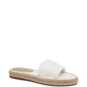 Klapki i japonki damskie - Tommy Hilfiger Klapki ECRU DENIM FLAT SANDAL - miniaturka - grafika 1