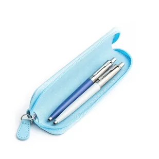 Zestaw prezentowy długopis Parker Jotter Originals Niebieski i Perłowy z niebieskim etui - Zestawy piśmiennicze - miniaturka - grafika 1