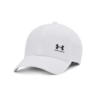 Czapki męskie - Męska Czapka z daszkiem UNDER ARMOUR M ISO-CHILL ARMOURVENT ADJ 1383440-100 – Biały - miniaturka - grafika 1