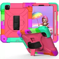 Etui do tabletów - yeliot etui do iPada Pro 11 2021/ 2020/ 2018 3 /2 generacji Pełny pokrowiec ochronny potrójny dla iPada Pro 11 z uchwytem na długopis 360 stopni obrotowy pasek na ramię - miniaturka - grafika 1