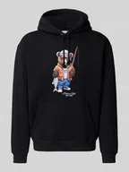 Bluzy męskie - Bluza z kapturem i kieszenią kangurką - miniaturka - grafika 1