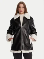 Kurtki damskie - French Connection Kurtka z imitacji skóry 70ZAL Czarny Regular Fit - miniaturka - grafika 1