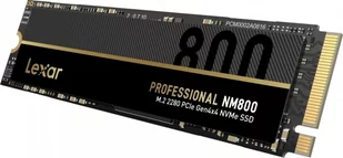 Lexar M.2 NVMe SSD NM800 512 GB SSD form factor M.2 2280 SSD interface PCIe Gen4x4 Write speed 3000 MB s Read speed 7000 MB s LNM800X512G-RNNNG - Dyski SSD - miniaturka - grafika 1
