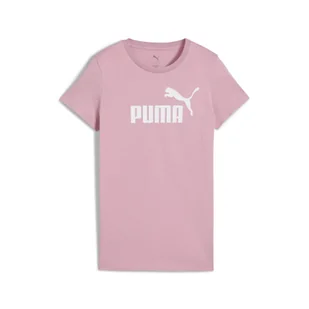Damska koszulka z logo ESS No. 1 PUMA Poised Pink - Koszulki sportowe damskie - miniaturka - grafika 1