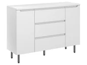 Szafki łazienkowe - Szafka Stojąca Z Blatem ETH 120 cm DK - Biały Mat - miniaturka - grafika 1