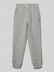 Spodnie dresowe z elastycznym ściągaczem - Spodnie i spodenki dla chłopców - miniaturka - grafika 1