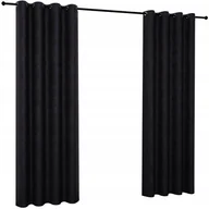 Zasłony - Zasłona welurowa na przelotkach 140x250 Zasłony gładkie welur długie salon - miniaturka - grafika 1