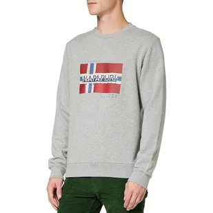 Bluza męska Napapijri Bilo bawełniana szara-S - Bluzy męskie Bluza męska Napapijri Bilo bawełniana szara-S - Bluzy męskie - miniaturka - grafika 1
