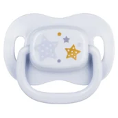 Smoczki do butelek - Smoczek CANPOL BABIES Newborn Symetryczny 6-18 m Niebieski - miniaturka - grafika 1