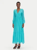 Sukienki - Dixie Sukienka letnia A207W050 Turkusowy Regular Fit - miniaturka - grafika 1