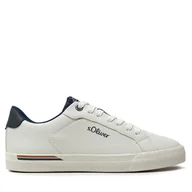 Sneakersy męskie - Sneakersy s.Oliver 5-13630-42 Biały - miniaturka - grafika 1