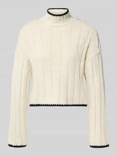 Sweter z dzianiny o kroju regular fit z golfem model ‘CHICK’ - Swetry damskie - miniaturka - grafika 1