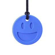 Gryzaki dla dzieci - ARK SMILEY FACE Gryzak Terapeutyczny Naszyjnik Niebieski - Twardy - miniaturka - grafika 1