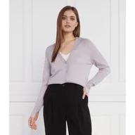 Swetry damskie - Calvin Klein Kardigan EXTRA FINe | Loose fit - miniaturka - grafika 1