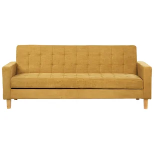 Sofa rozkładana żółta VEHKOO - Sofy i kanapy - miniaturka - grafika 1