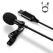 Mikrofony komputerowe - Mikrofon zewnętrzny krawatowy Lavalier JBC-051 do USB-C Typ-C Vlog Podcast YouTube - miniaturka - grafika 1