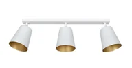 Lampy sufitowe - Emibig Prism lampa sufitowa (spot) 3-punktowa biała/złota 407/3 407/3 - miniaturka - grafika 1