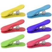 Pozostałe akcesoria kuchenne - Klipsy do zamykania opakowań żywności torebek 6szt 142502 - miniaturka - grafika 1