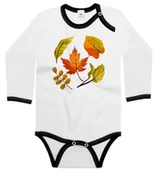 Body dla niemowląt - Body dziecięce Zielone Czerwone Brązowe Liście Klonu Akacji Lipy 86/92 - miniaturka - grafika 1