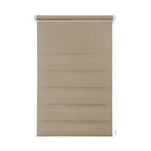 Roleta dzień noc 85/81x140 cm Juno Trench ciemno kremowa - Rolety - miniaturka - grafika 1