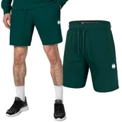 Odzież taktyczna i umundurowanie - Szorty dresowe Pit Bull Heavy Weight 220 Coolmax Pique Rockey '24 - Ciemnozielone S - miniaturka - grafika 1