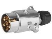 Akcesoria do przyczep i kamperów - Wtyczka Do Gniazda Przyczepy 7 Pin, Aluminiowa - miniaturka - grafika 1