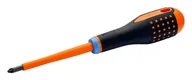 Śrubokręty - BAHCO Wkrętak izolowany ERGO IEC płaski 5.0/PZ1 80 mm - miniaturka - grafika 1